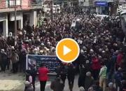 تظاهرات مردم کشمیر در پی شهادت سردار سلیمانی +فیلم