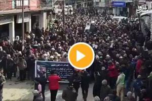 تظاهرات مردم کشمیر در پی شهادت سردار سلیمانی +فیلم