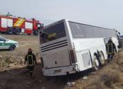 فیلم/ برخورد دو اتوبوس در جاده چیتگر