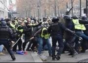 فیلم/ حمله وحشیانه پلیس فرانسه به مردم