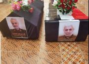 تصویری از تابوت شهید حاج‌ قاسم سلیمانی و شهید ابومهدی المهندس