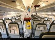 عکس/ ضدعفونی ترمینال فرودگاه بین‌المللی کرمان