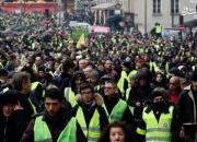 گسترش اعتراضات جلیقه زردها به شهرهای بزرگ فرانسه +فیلم