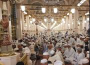 جلوه‌ای از اتحاد مسلمانان در مسجدالنبی(ص)+فیلم