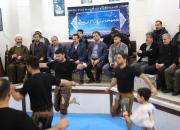 مراسم گلریزان برای کمک به زلزله زدگان کرمانشاه در زورخانه پوریای ولی رشت برگزار شد+تصاویر