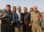 عکس/ حاج قاسم سلیمانی در میان پیشمرگان کرد عراقی