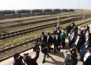 عکس/ بازدید رئیس جمهور از راه آهن سرخس