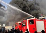 آتش سوزی گسترده در انبار یک فروشگاه در بغداد