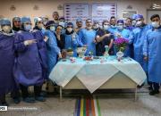 عکس/ تحویل سال در بخش کرونای بیمارستان بعثت