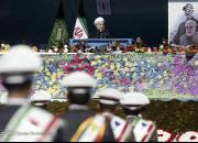 عکس/ سخنرانی رئیس‌جمهور در مراسم ۲۲ بهمن