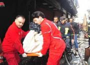 آتش‌سوزی مرگبار در مجتمع تجاری دمشق + عکس