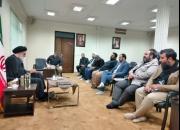 دیدار مسئولان ستاد مردمی جبهه فرهنگی البرز با آیت الله حسینی همدانی