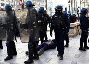 فیلم/ استقبال پلیس فرانسه از مخالفان ماکرون