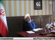 عکس/ اولین ویدئو کنفرانس روحانی در سال ۹۹