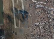 تصویر ماهواره‌ای نتیجه حمله موشکی روس‌ها به اوکراین