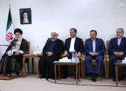 عکس/ دیدار روحانی و هیات دولت با رهبر انقلاب