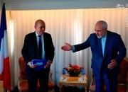 عکس/ دیدار ظریف با وزیر خارجه فرانسه
