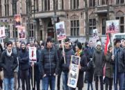 تظاهرات اعتراضی هلندی ها در کشتار مردم بی‌دفاع یمن