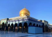 گنبد حرم حضرت زینب(س) هنوز بی‌پرچم است