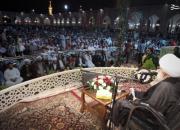 عکس/ نخستین سخنرانی عمومی رهبر شیعیان بحرین در ایران