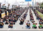 عکس/ اعتصاب رانندگان کامیون در قلب کره