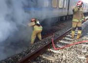 اولین تصاویر از آتش‌سوزی قطار ورامین-تهران