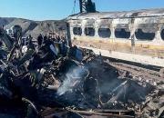 فیلم/ آتش سوزی مرگبار در قطار مسافربری