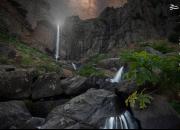 عکس/ چشم اندازی زیبا از آبشار ورزان