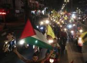 جشن لبنانی‌ها برای پیروزی مقاومت فلسطین +فیلم و عکس