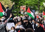 تظاهرات در پایتخت آلمان در همبستگی با فلسطینیان +عکس
