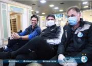 عکس/ حضور استقلالی‌ها در فرودگاه با ماسک