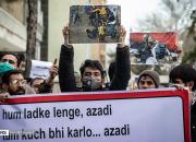 عکس/ تجمع اعتراضی دانشجویان و طلاب به کشتار مسلمانان هند