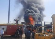 عکس/ کامیون‌های سوخته در آتش‌سوزی دوغارون