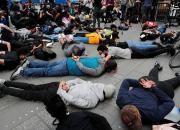 عکس/ خوابیدن در میدان تایمز