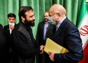 عکس/ هلالی و پویانفر در دیدار رئیس مجلس با خیرین