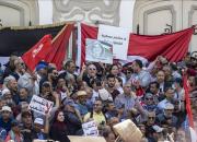 تظاهرات هزاران نفر علیه رئیس جمهور تونس