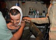 عکس/ نیروهای امنیتی زخمی شده در کربلا