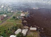 تصاویر جدید از خسارت فوران آتشفشان کنگو