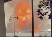 تصاویری از آتش‌سوزی چند ساختمان در لس‌آنجلس