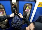 ازدحام جمعیت در مترو