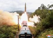 شلیک موشک‌های کره شمالی از ریل قطار +عکس