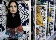 دوخت رایگان چادر مشکی در نمایشگاه عفاف و حجاب