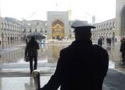 عکس/ بارش برف در حرم رضوی