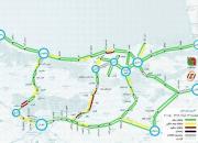 نقشه آخرین وضعیت ترافیک جاده‌ای شمال کشور