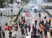 درگیری پلیس و معترضان به سیاست‌های دولت تایلند