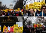 عکس/ تجمع علیه اقدامات ترامپ مقابل کاخ سفید