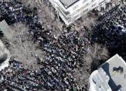 تصاویر هوایی از حضور پرشور مردم تهران در مصلی