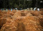 عکس/ دفن فوتی‌های کرونا در برزیل