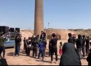 فیلم/ نوحه‌خوانی حاج محمود کریمی در میان کودکان