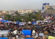 جمع شدن خیمه‌های معترضان عراقی پس از توئیت صدر +عکس